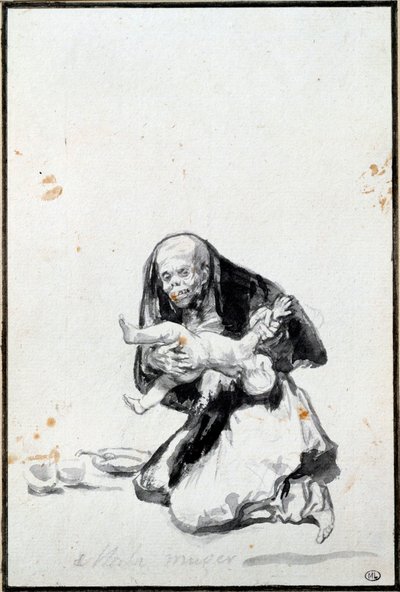 The bad woman (Mala mujer) by Francisco de Goya