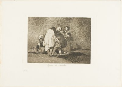 There Was Nothing to be Done and He Died, plate 53 from The Disasters of War by Francisco Jose de Goya y Lucientes