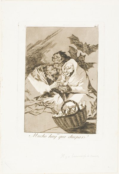 There is Plenty to Suck, Plate 45 from Los Caprichos by Francisco Jose de Goya y Lucientes