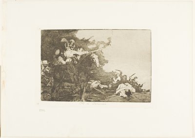 They Do Not Agree, Plate 17 from The Disasters of War by Francisco Jose de Goya y Lucientes