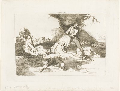 They Make Use of Them, Plate 16 from The Disasters of War by Francisco Jose de Goya y Lucientes