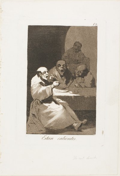 They are Hot, plate 13 from Los Caprichos by Francisco Jose de Goya y Lucientes