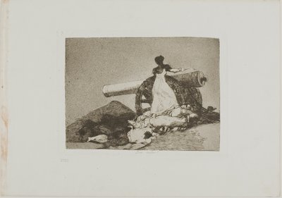 What Courage!, plate seven from The Disasters of War by Francisco Jose de Goya y Lucientes