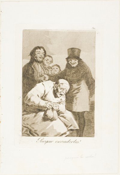 Why Hide Them?, Plate 30 from Los Caprichos by Francisco Jose de Goya y Lucientes