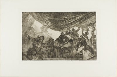 Without Commending Himself Either to God or the Devil, plate 15 from Los Proverbios by Francisco Jose de Goya y Lucientes