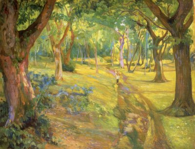 The Forest – 1923 – Oil on Canvas – 90x68 cm by Francisco Llorens Diaz