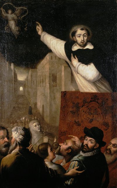 Sermon of Saint Vincent Ferrer, early 17th century by Francisco Ribalta