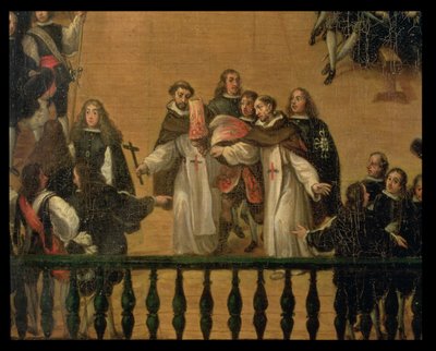 Auto de fe in the Plaza Mayor in Madrid, detail by Francisco Rizi