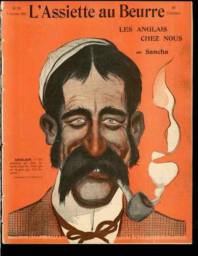 Cover of The Butter Plate, number 92, Satirical in Colors by Francisco Sancha y Lengo