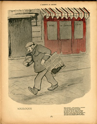 The Butter Plate, number 47, Satirical in Colors by Francisco Sancha y Lengo