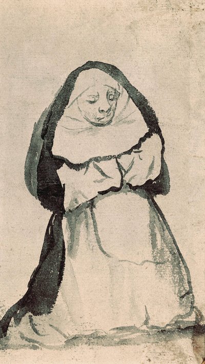 A Kneeling Nun in Prayer by Francisco de Goya