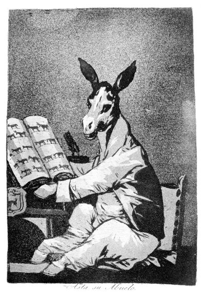 As Far Back as His Grandfather by Francisco de Goya