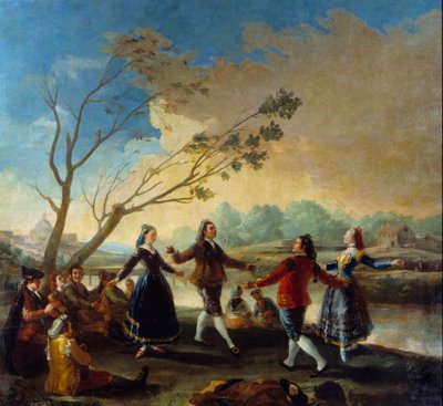 Ball on the Edge of the Manzanares by Francisco de Goya