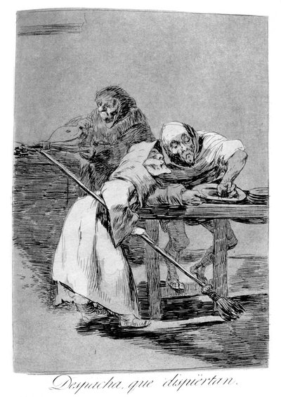 Be Quick, They Are Waking Up, 1799 by Francisco de Goya