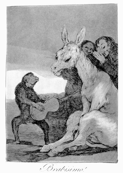 Bravo! A Caricature of Musical Evenings by Francisco de Goya