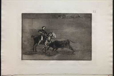 Bullfights: Manly Courage of the Celebrated Pajuelera in the Ring at Saragosa, 1876 by Francisco de Goya