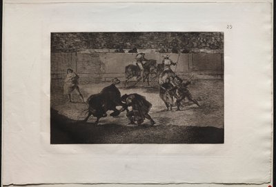 Bullfights: Pepe Illo Making the Pass of the Recorte, 1876 by Francisco de Goya
