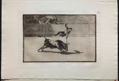 Bullfights: The Agility and Audacity of Juanito Apinani in the Ring at Madrid by Francisco de Goya