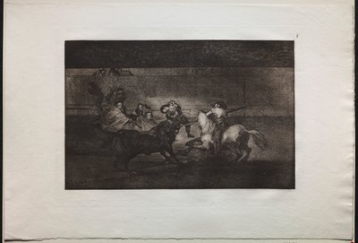 Bullfights: The Death of Pepe Illo (3rd Composition) by Francisco de Goya
