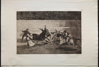 Bullfights: The Death of Pepe Illo 2nd Composition by Francisco de Goya