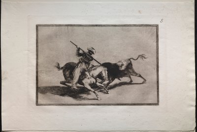 Bullfights: The Spirited Moor Gazul is the First to Fight According to the Rules by Francisco de Goya