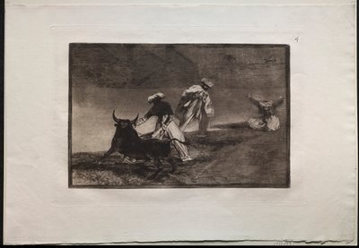 Bullfights: They Play Another with the Cape in an Enclosure by Francisco de Goya