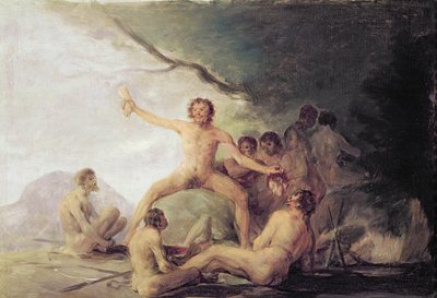Cannibals savouring Human Remains, c.1800-08 by Francisco de Goya