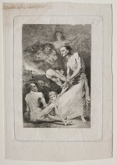 Caprichos: Blow by Francisco de Goya