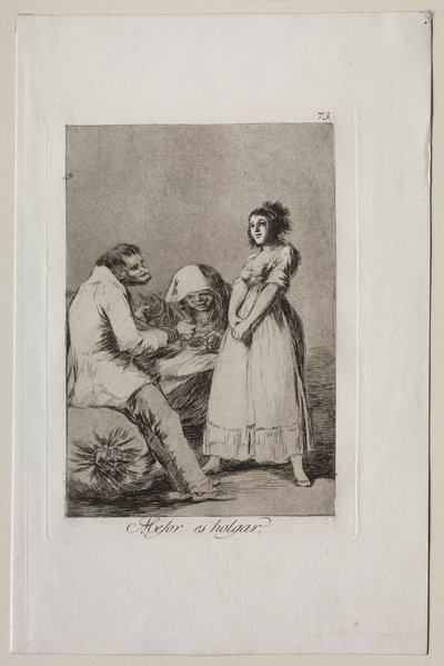 Caprichos: It is Better to be Lazy by Francisco de Goya
