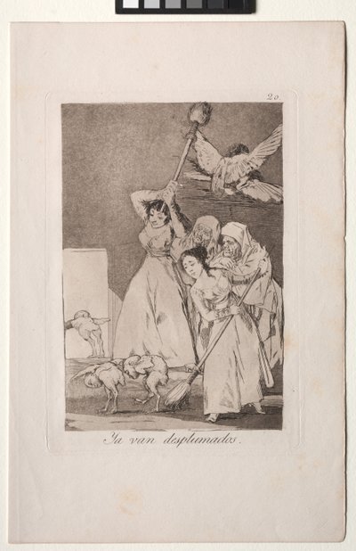 Caprichos: There They Go Plucked (i.e. Fleeced) by Francisco de Goya