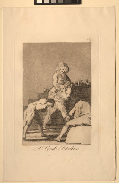Caprichos: To the Count Palatine or Count of the Palate by Francisco de Goya