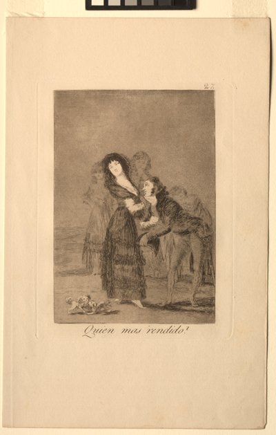 Caprichos: Which of Them is the More Overcome by Francisco de Goya