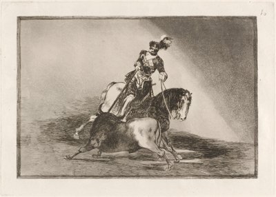 Charles V Spearing a Bull in the Ring at Valladolid by Francisco de Goya
