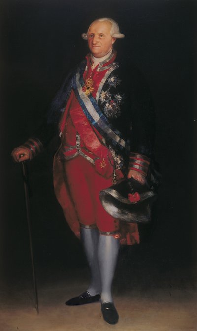 Charles IV in the Uniform of Colonel of the Guardias de Corps by Francisco de Goya