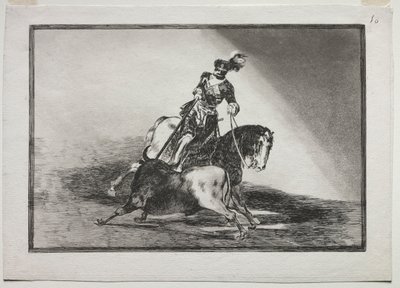 Charles V Spearing a Bull in the Ring at Valladolid by Francisco de Goya