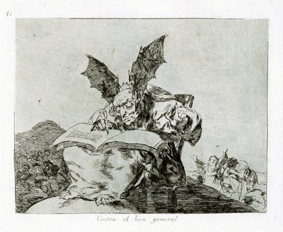 Against the Common Good. Plate 71 from The Disasters of War, 1810-1820 by Francisco de Goya