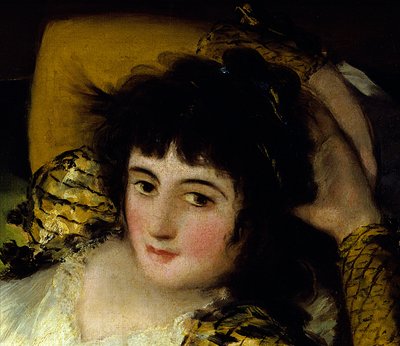 Detail of “La maja vestida” (The Dressed Maja) by Francisco de Goya