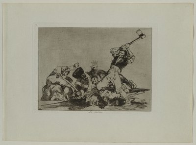 Disasters of War: Pl. 3, The Same Thing by Francisco de Goya