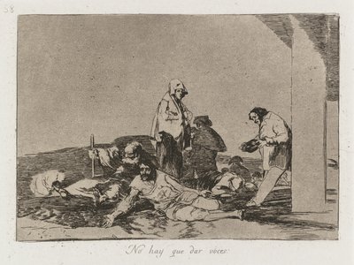 Disasters of War: It is No Use Shouting by Francisco de Goya