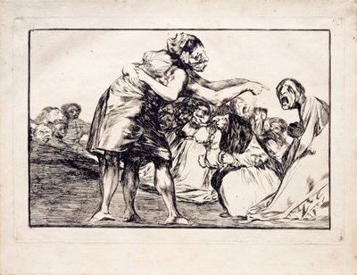 Disorderly Folly from the Series Los Disparates Follies, 1815-1819 by Francisco de Goya