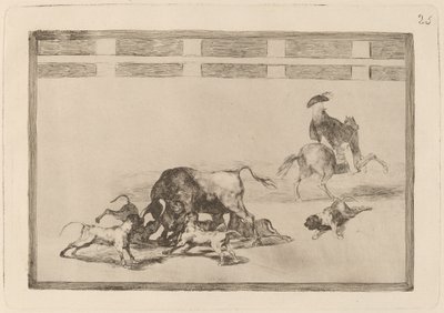 They Loose Dogs on the Bull by Francisco de Goya