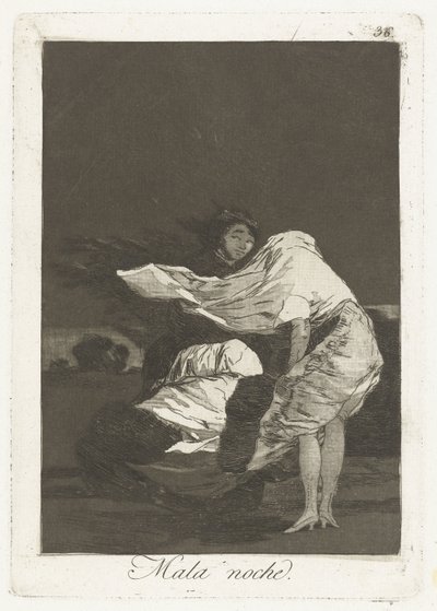 A Bad Night (Los Caprichos) by Francisco de Goya