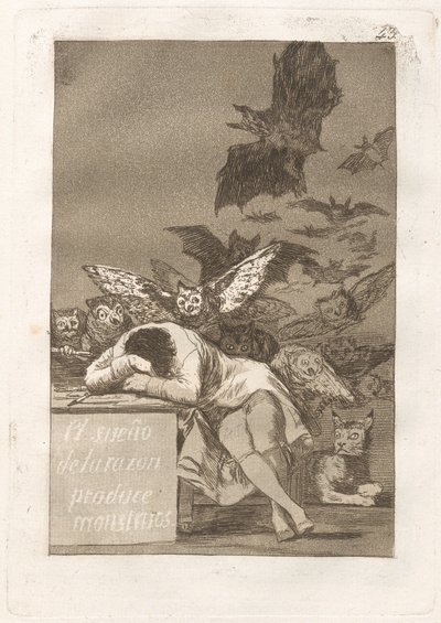 The Sleep of Reason Produces Monsters by Francisco de Goya
