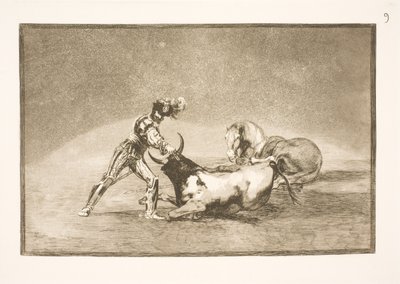 A Spanish Rider Kills the Bull After Losing His Horse by Francisco de Goya