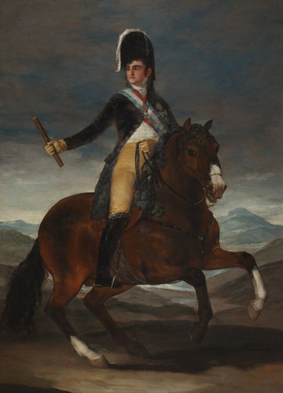 Equestrian Portrait of King Ferdinand VII of Spain by Francisco de Goya