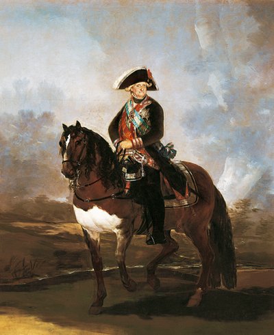 Equestrian Portrait of King Carlos IV by Francisco de Goya