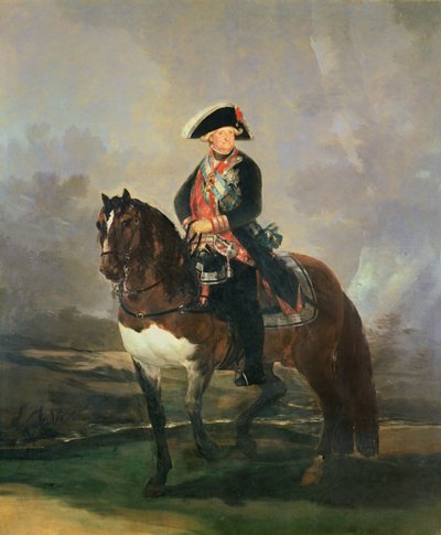 Equestrian Portrait of King Carlos IV, 1800-1801 by Francisco de Goya