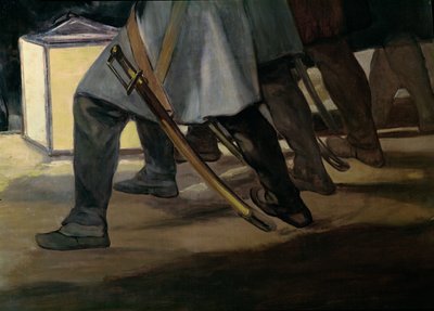 Execution of the Defenders of Madrid, 3rd May 1808, detail of soldiers feet, 1814 oil on canvas (detail) by Francisco de Goya