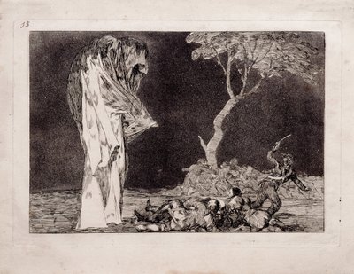 Fearful Folly from the series Los Disparates, 1815-1819 by Francisco de Goya