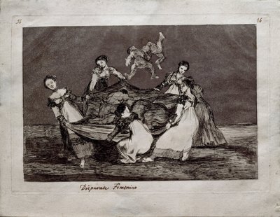 Feminine Folly from the series Los Disparates Follies by Francisco de Goya